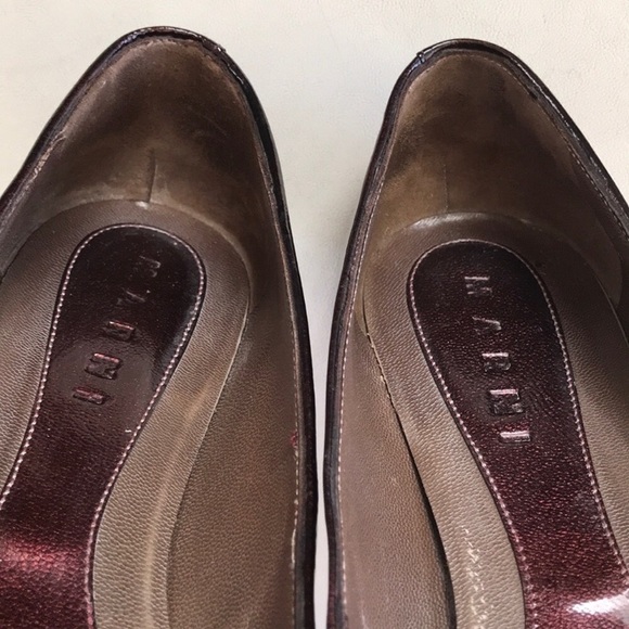 Marni patent burgundy flats size 40/9.5 - Picture 7 of 8